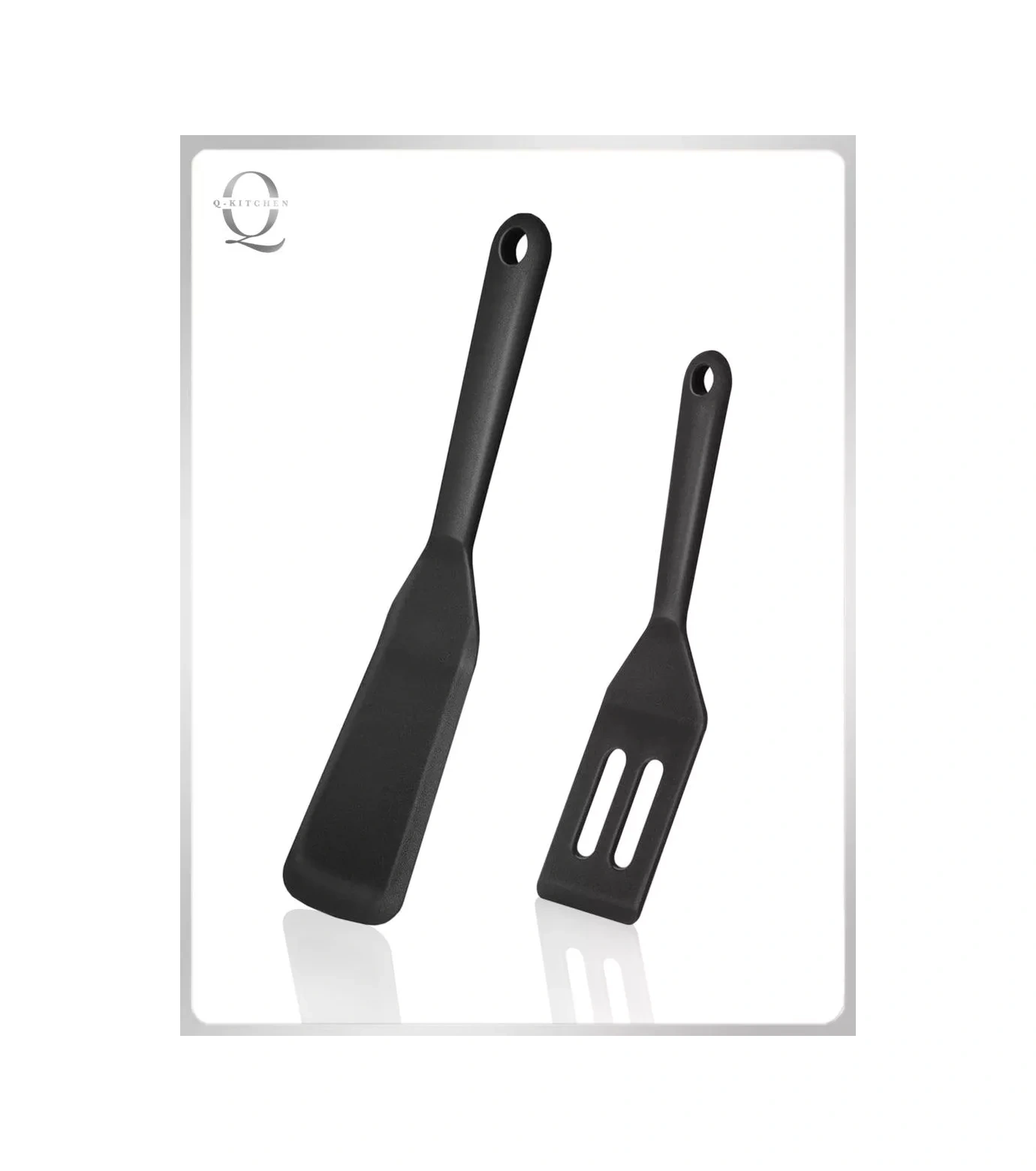 Q-kitchen Silikon Mutfak Spatulası Seti 110004151 Siyah