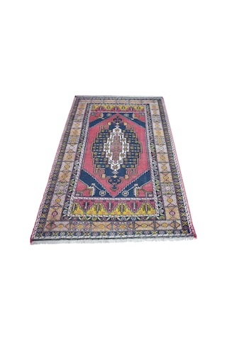 Zehra Abla Halı Vintage El Dokuması Arısama Model Niğde Yün Halı 7463 Çok Renkli