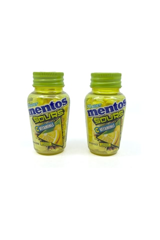 Mentos Sours Şekersiz Tatlandırıcılı C Vitaminli Limon Aromalı Tablet Şekerleme 49gr X 2 Adet 60750734