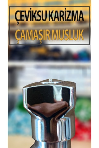 Karizma Model Çamaşır Bulaşık Makinası Musluğu Çamaşır Makinaları Bağlantı Hortumlarına Uyumludur
