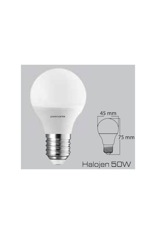Led Ampul, 7w 50w Eşdeğer, 3000 Kelvin Sarı Işık, E27 Duy, G45, E Enerji, 540 Lümen Diğer