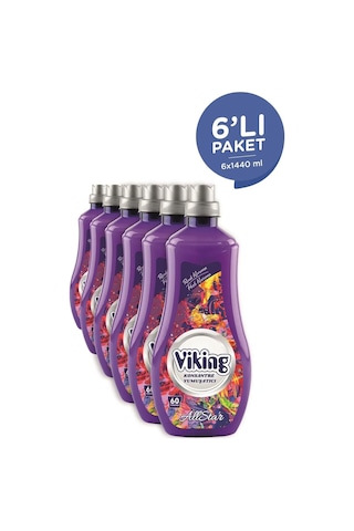 Viking Konsantre Çamaşır Yumuşatıcısı Allstar 6 x 1440 ML