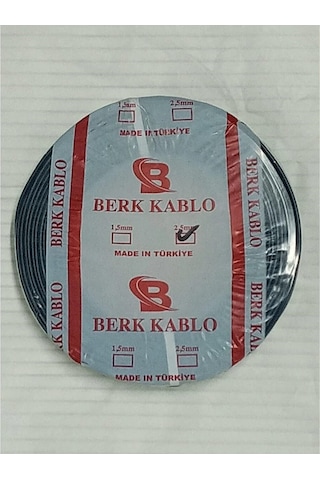 2.5 Mm Cca Nya Tam Kesit Tesisat Kablosu Siyah 100 Metre