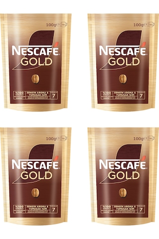 Nescafe Gold Kahve Poşet 100 Gr X 4 Adet Çözünebilir