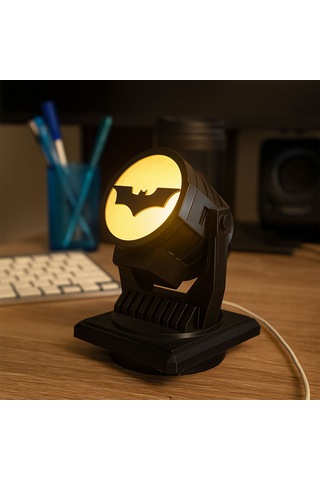Batman Logolu Masa Üstü Gece Lambası-fibrika Store Siyah