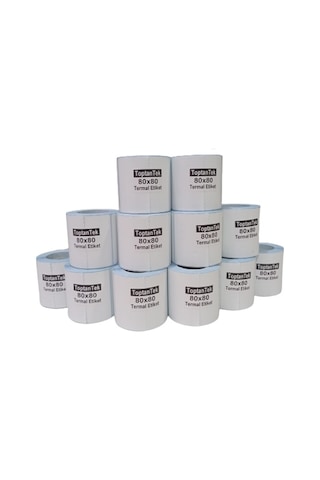 80X80 TERMAL ETİKET 1.KALİTE TOPLAM 12 RULO 80X80 TERMAL ETİKET 1.KALİTE TOPLAM 12 RULO