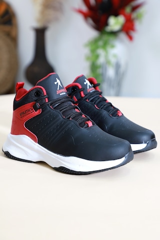 Kidessa 1470-26974 Anatomik Tabanlı Çocuk Basket Ayak Siyah Kırmızı