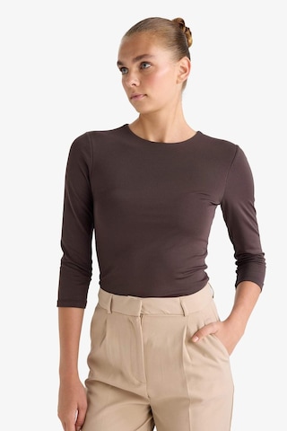 Defacto Bisiklet Yaka Uzun Kollu Çıtçıtlı Body D6915ax25aubn207 Kahve