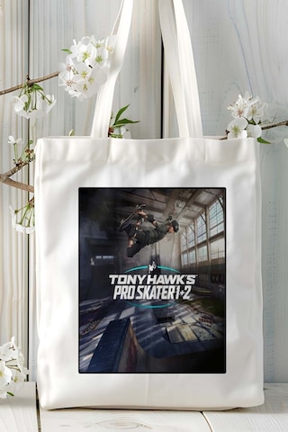 Art Hediye Tony Hawk's Pro Skater Oyun Baskılı Omuz Çanta Kişiye Özel Model 1 Çok Renkli