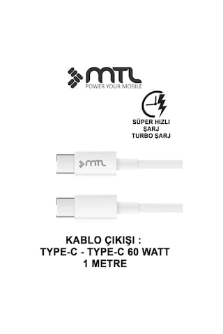 45w Turbo Çift Çıkış Type-c+usb Adaptör+type-c Type-c Kablo Süper Fast Şarj Seti Mt1752 28587509