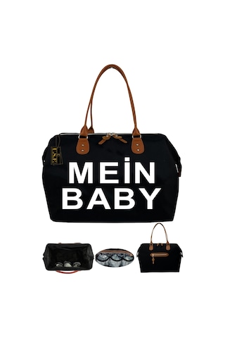 Bebek Bakım Çantası Hastane Çıkışı Anne Çantası Siyah