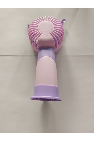 Mini El Fanı Şarjlı Telefon Tutuculu Figürlü 3 Kademeli Taşınabilir Vantilatör Masa El Tipi Serinletici Soğutucu