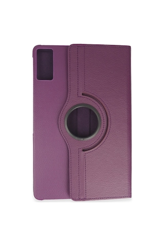 Redmi Pad Kılıf 360 Tablet Deri Kılıf - Mürdüm Arka Kapak
