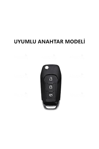 Ford Mondeo Kuga Focus Fiesta Puma Ranger B Max C Max S Max Parlak Tpu Anahtar Kılıfı Mavi