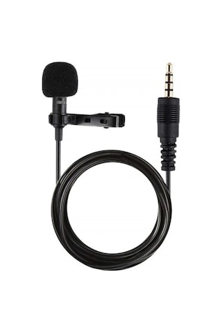 Mey İthalat 3.5mm Jak 1.5 Metre Double Mikrofon - Siyah
