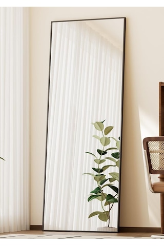 İva 140x55 Ayaklı, Asılı Veya Duvara Yaslı, Yer Aynaları,oturma Odası, Yatak Odası, Giyinme Odası Siyah