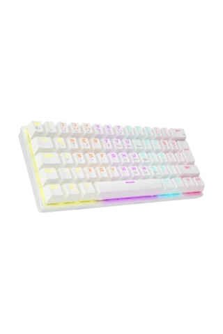 Rampage Ally K11 Beyaz Rainbow Q Bilek Destekl Red Switch Gaming Oyuncu Klavye