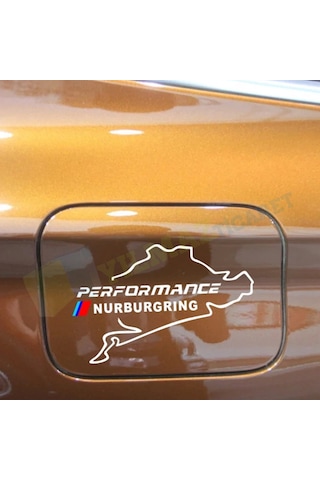 Bmw M Nürburgring Logo Depo Kapağı Oto Sticker Yapıştırma Etiket