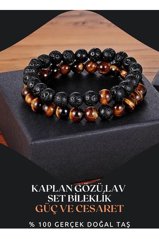 Kaplan Gözü,lav Doğal Taş Bileklik Seti 8 Mm Duyulan Kaygılara Karşı Etkilidir Aa Kalite Çok Renkli Kaplan Gözü,lav Doğal Taş Bileklik Seti 8 Mm Duyulan Kaygılara Karşı Etkilidir Aa Kalite Çok Renkli