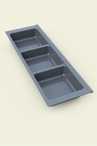 Tify Mutfak Çekmece Içi Kaşıklık, Antrasit Üç Bölmeli Modül 16cm X 48cm Sku: Smg8690010529923 A