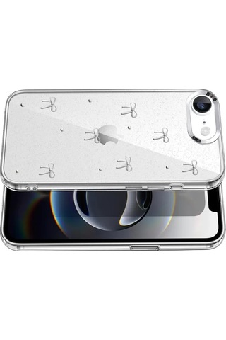 Apple iPhone Uyumlu 16e Fiyonk Desenli Kapak - Desen 5 Çok Renkli