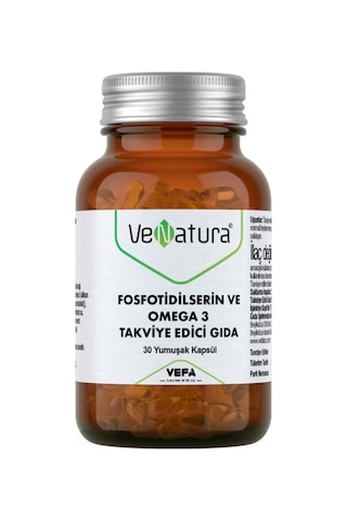 Venatura Fosfotidilserin ve Omega-3 30 Yumuşak Kapsül Venatura Fosfotidilserin ve Omega-3 30 Yumuşak Kapsül