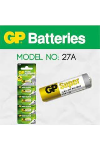 Gp 27A Mn27 12V Alkalin Pil Kartela 5'Li