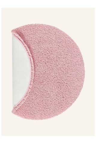 Musa Banyo Paspası 80 Cm, Yuvarlak, Yumuşak, Kaymaz, Hızlı Kuruyan Açık Pembe