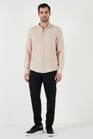 Buratti Pamuklu Regular Fit Hakim Yaka Erkek Gömlek Cf25S127702 Bej