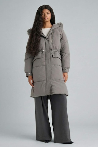 Defacto Su Geçirmez Regular Fit Kapüşonlu Fermuarlı Parka F2965ax25wngr490 Gri-gr490