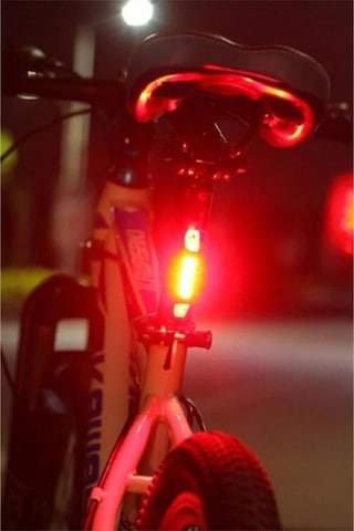 Usb Şarj Edilebilir Parlak Bisiklet Led Lamba Su Geçirmez Güvenlik Uyarı Arka Lamba Işığı Beyaz