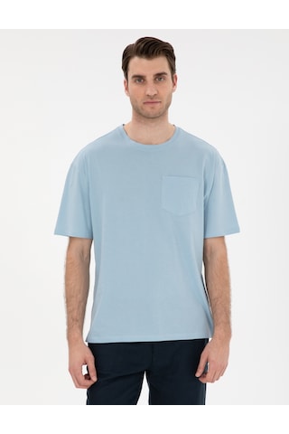 Pierre Cardin Erkek Açık Mavi Tişört Basic 50306991-vr003 Açik Mavi