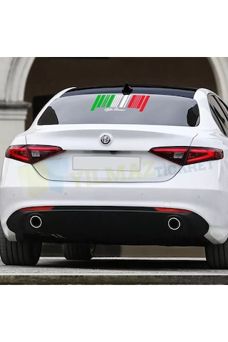 Alfa Romeo Cam Tampon Giulietta 159 156 Oto Sticker Yapıştırma 25 X 9 Cm