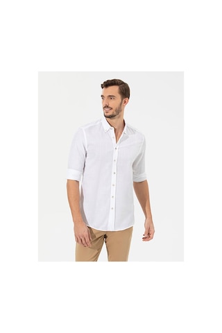 Pierre Cardin Slim Fit Uzun Kollu Gömlek 50268183-vr013 Beyaz