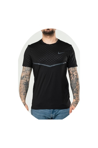 Nike Ef-4571 Erkek Polyester Mesh T-shirt Siyah