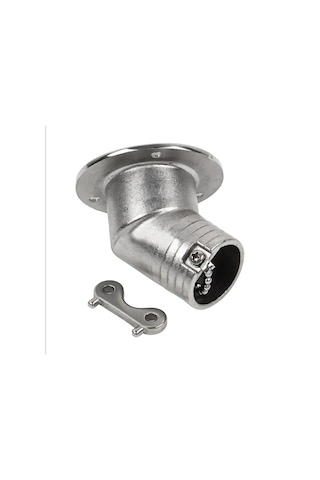 Fuel Dolum Kapağı Eğimli Krom 38 MM