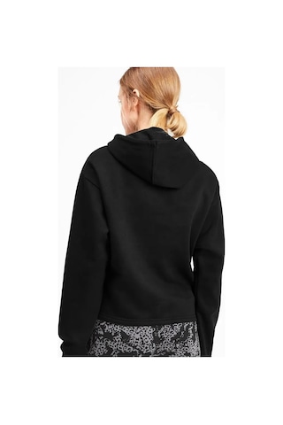 Puma Cropped Logo Tr Kadın Siyah Kapüşonlu Sweatshirt