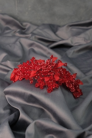 FdayAksesuar En Güzel Gelinler Için Azra Inci Boncuklu Gelin Kına Tacı Saç Aksesuarı FRDY31662