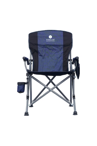 Windcamp Katlanır Kamp Sandalyesi Lux Mavi - Siyah