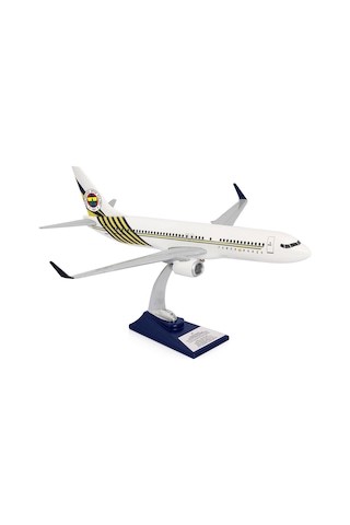 Zekupp Boeing 737-800 1/100 Ölçek Fenerbahçe Lisanslı Beyaz Tasarım Maket Uçak