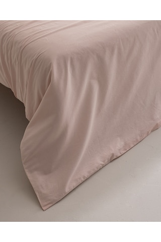 Manon Çift Kişilik %100 Pamuk Ranforce Düz Nevresim - Pudra 8684427058398 Pudra