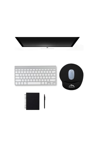 Lord Mountain Ergonomik Mouse Pad Bilek Destekli Yumuşak Dolgulu Kaymaz Siyah Mousepad