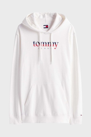 Tommy Jeans Erkek Sweat Dm0dm22113 Ybl Beyaz Beyaz