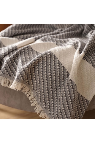 Karaca Home Wilma Antrasit Throw Battaniye 130x170 cm