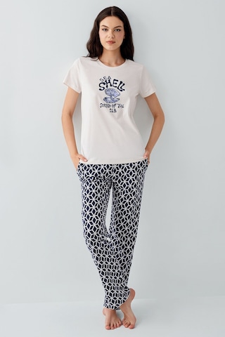 Arnetta Kadın Krem Pijama Takım Ar3661-s-v1 Krem
