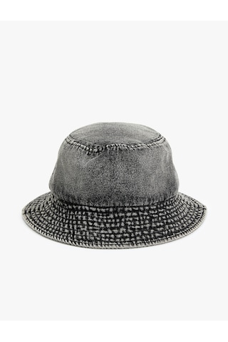 Koton Bucket Şapka Yıkamalı Siyah 4sam40050aa Siyah