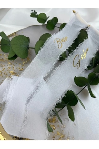 İsimli Söz Nişan Kurdelesi - İpek Kurdele B-1