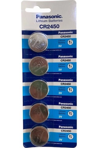 Panasonic Cr2450 Lityum 3v Düğme Pil 5 Li Kartela 5 Adet