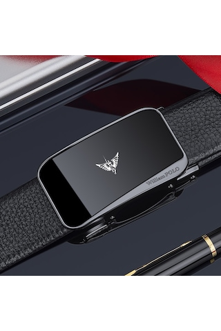 Williampolo Prestige Seri Lüks Hakiki Deri Erkek Kemer Siyah