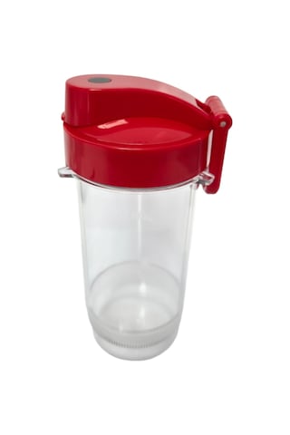 King K485 Blendtofresh Blender İçin 400ml Hazne Kırmızı Kapaklı